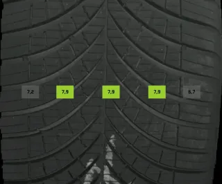 4x Allwetterreifen 255/45 R18 103v Goodyear Vector 4 Season DOT 0126 7-8mm - Bild 4