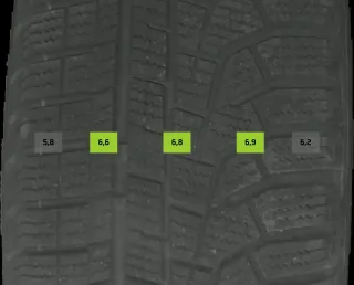 205/60 R16 92H WINTERREIFEN A-KLASSE W177 16 ZOLL ALU KOMPLETTSATZ 6MM - Bild 8
