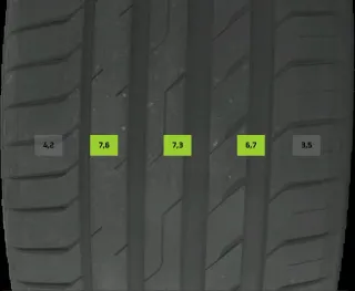 4x Sommerreifen 255/40 R21 102Y Nexen Nferasport DOT 0526 7mm - Bild 3