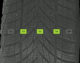215/55 R17 98V WINTERREIFEN SEAT ATECA 5FP 17 ZOLL ALU KOMPLETTSATZ 6-7MM - Bild 8