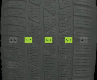 225/55 R17 101V WINTERREIFEN V-KLASSE W447 17 ZOLL ALU KOMPLETTSATZ 5-6MM - Bild 5