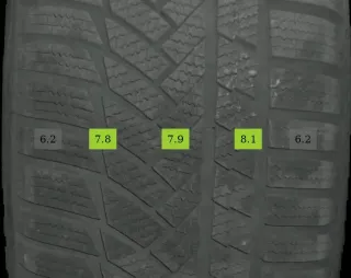 225/50 R17 94H WINTERREIFEN C-KLASSE W205 17 ZOLL ALUMINIUM KOMPLETTSATZ 4-7MM - Bild 6