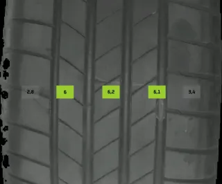 4x Sommerreifen 235/55 R17 103H Bridgestone Turanzat005 DOT 2521/2321 5-6mm - Bild 8