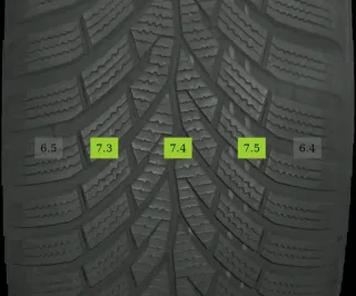 2x Winterreifen 225/50 R17 98V Continental Wintercontact DOT3422 7mm - Bild 1