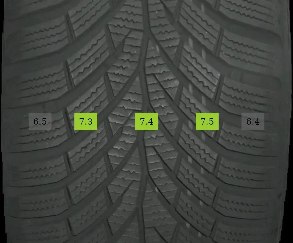 2x Winterreifen 225/50 R17 98V Continental Wintercontact DOT3422 7mm - Bild 1