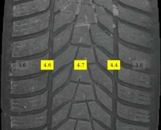215/65 R17 99V WINTERREIFEN SEAT TARRACO NZ 17 ZOLL ALU KOMPLETTSATZ 4MM - Bild 7