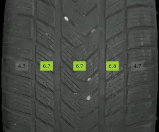 255/40 R21 102V WINTERREIFEN MERCEDES GLC 204X 21 ZOLL ALU KOMPLETTSATZ 5-6MM - Bild 7