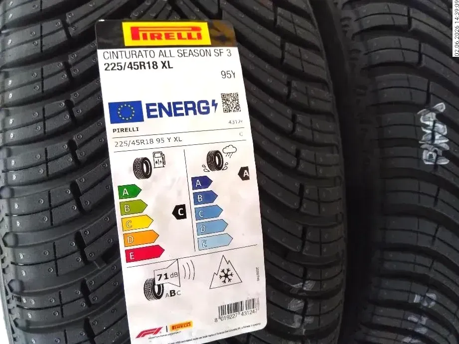 4x Allwetterreifen 225/45 R18 95Y Pirelli Cinturato All Season  DOT 0726 - Bild 1