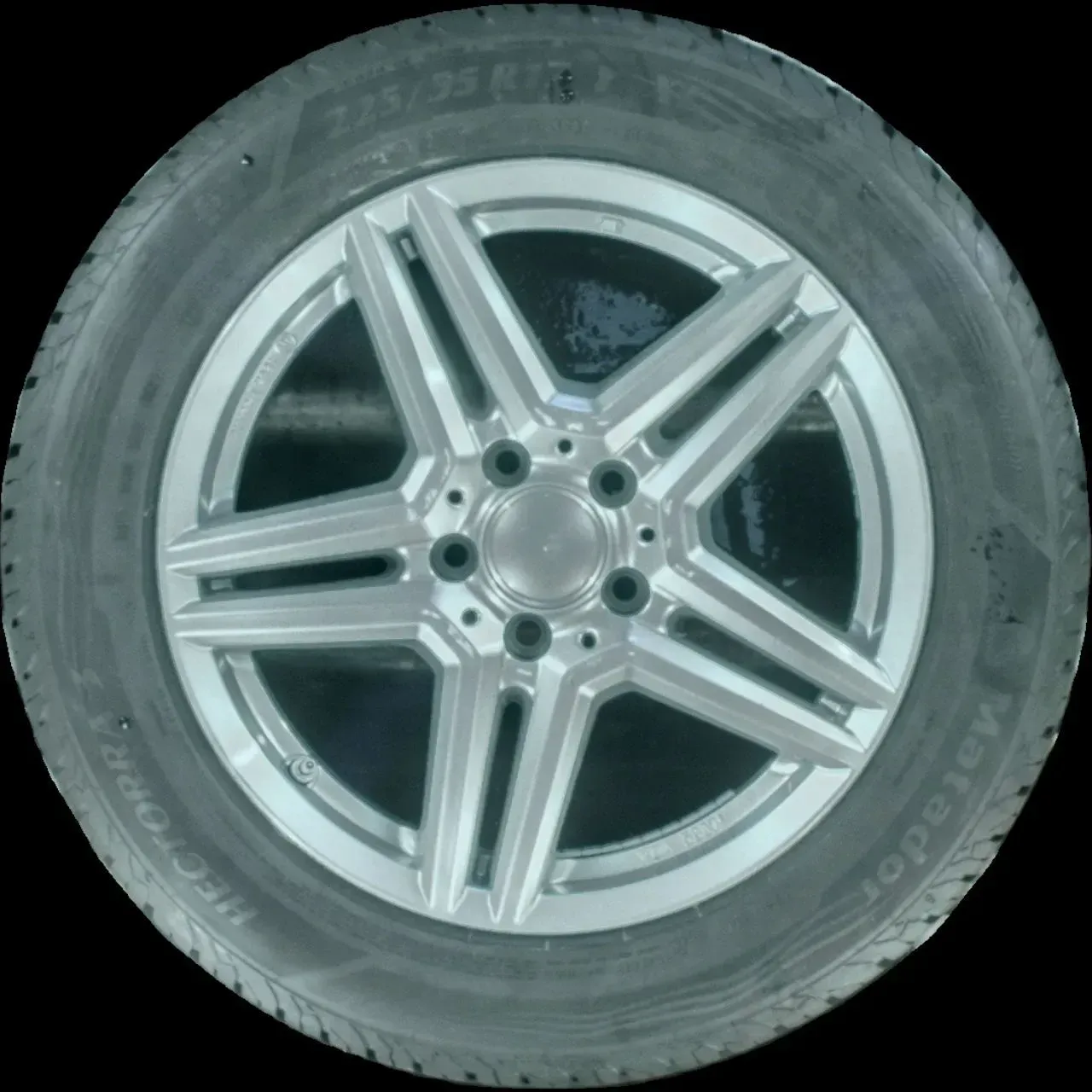 225/55 R17 101Y SOMMERREIFEN V-KLASSE W447 17 ZOLL ALU KOMPLETTSATZ 7MM - Bild 1