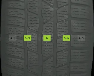225/55 R17 101V WINTERREIFEN V-KLASSE W447 17 ZOLL ALU KOMPLETTSATZ 5-6MM - Bild 8