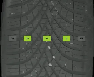 215/60 R17 GANZJAHRREIFEN VW TIGUAN 5N (II) 17 ZOLL ALUMINIUM KOMPLETTSATZ 5MM - Bild 6