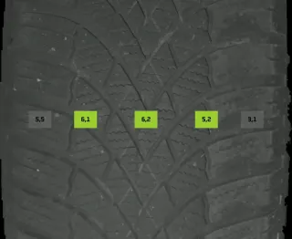 215/65 R17 WINTERREIFEN SKODA KODIAQ NS 17 ZOLL ALUMINIUM KOMPLETTSATZ 5-6MM - Bild 6