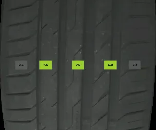 4x Sommerreifen 255/40 R21 102Y Nexen Nferasport DOT 0526 7mm - Bild 2