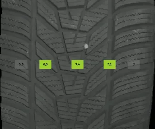 4x Winterreifen 225/45 R18 95v Hankook Wintericeptevo DOT 1624 7mm - Bild 4