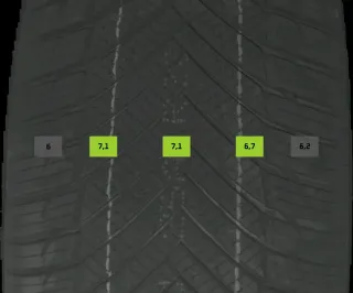4x Allwetterreifen 225/45z R17 94y Imperial Allseason DOT2625 7mm - Bild 3