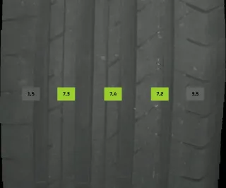 2x Sommerreifen 245/45 R18 100y Fulda SportControl DOT 1425 7mm - Bild 1