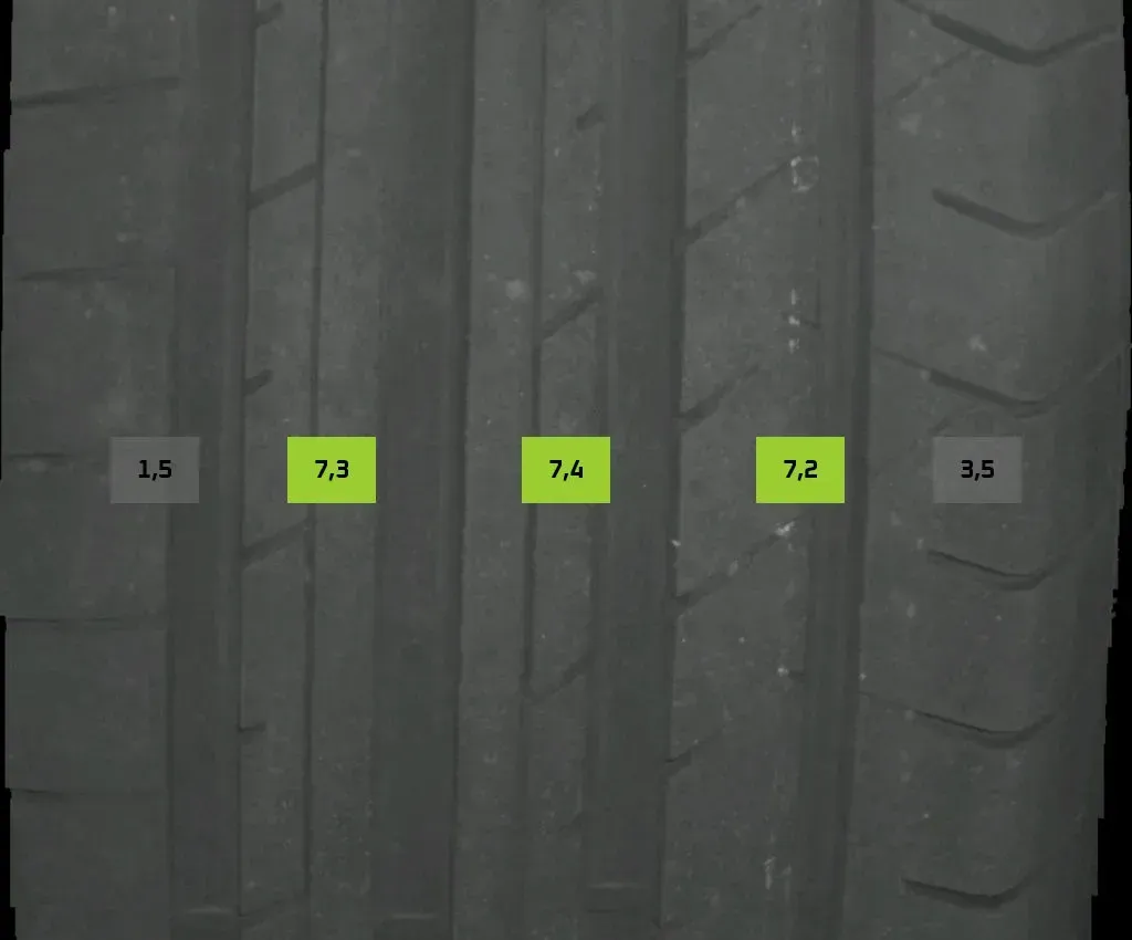 2x Sommerreifen 245/45 R18 100y Fulda SportControl DOT 1425 7mm - Bild 1