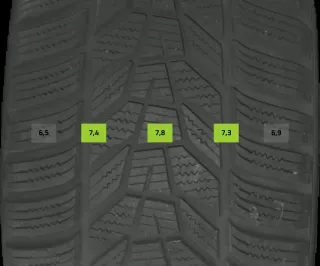 4x Winterreifen 225/45 R18 95v Hankook Wintericeptevo DOT 1624 7mm - Bild 2
