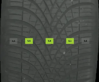 215/60 R17 GANZJAHRREIFEN VW TIGUAN 5N (II) 17 ZOLL ALUMINIUM KOMPLETTSATZ 5MM - Bild 7