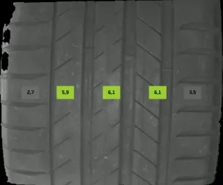 2x Sommerreifen 265/45 R20 104Y Michelin Latitude Sport DOT 4622 6mm - Bild 4