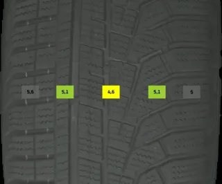 215/65 R17 99H WINTERREIFEN VW TIGUAN 5N 17 ZOLL STAHL KOMPLETTSATZ 5-6MM - Bild 7