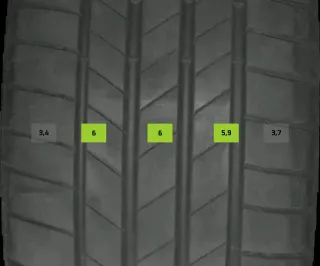 4x Sommerreifen 235/55 R17 103H Bridgestone Turanzat005 DOT 2521/2321 5-6mm - Bild 6