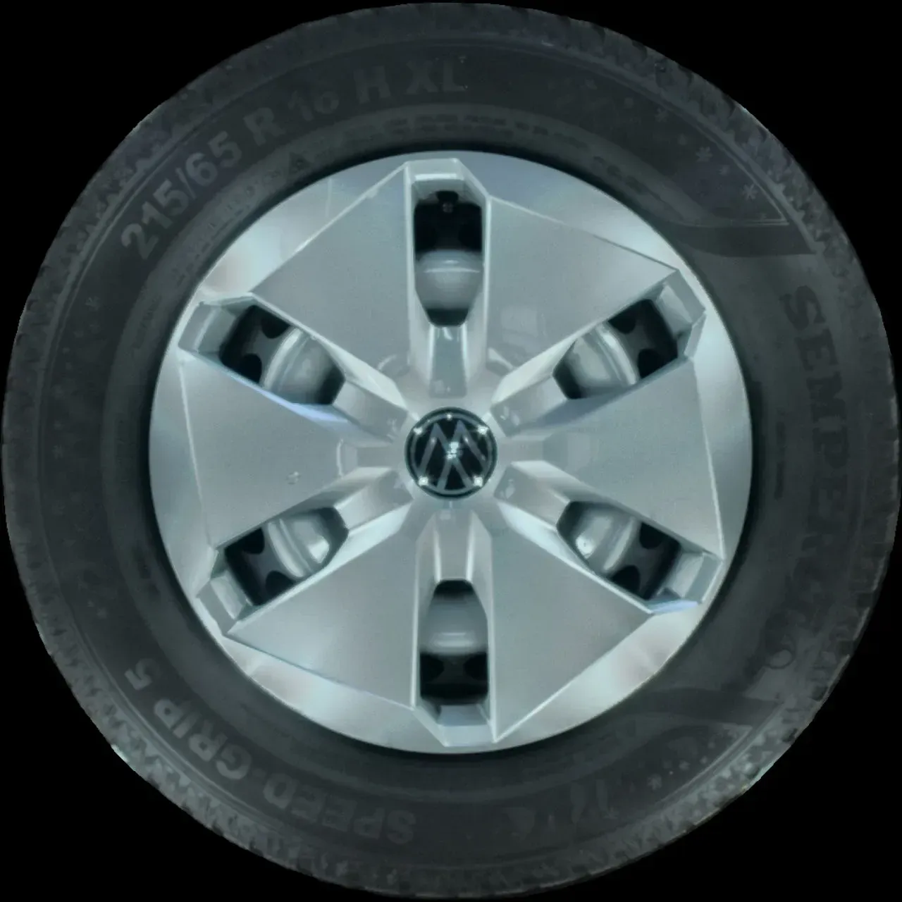 215/65 R16 102H WINTERREIFEN VW T7 MULTIVAN 16 ZOLL STAHL KOMPLETTSATZ 7T0601027 - Bild 1