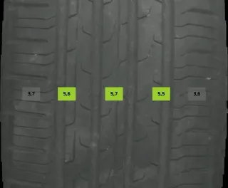 4x Sommerreifen 225/55 R17 97y Continental Ecocontact6 DOT3922 4mm - Bild 1