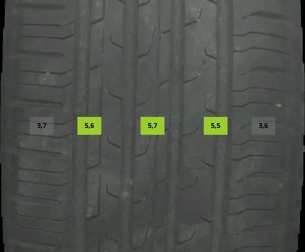 4x Sommerreifen 225/55 R17 97y Continental Ecocontact6 DOT3922 4mm - Bild 1