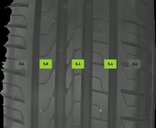 2x Sommerreifen 205/60 R16 92v Pirelli Cinturato DOT 2122 5-6mm - Bild 4