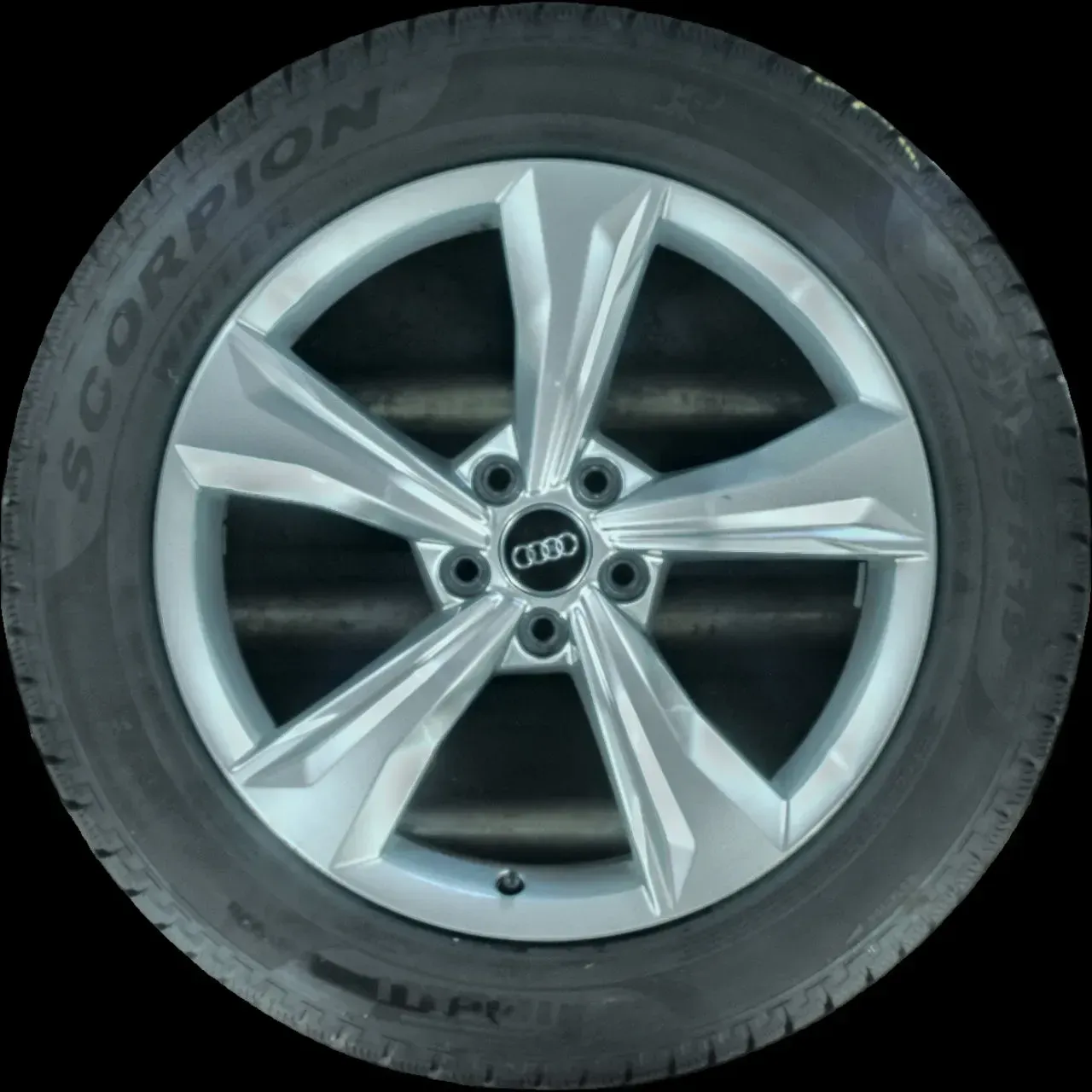 235/55 R19 101H WINTERREIFEN AUDI Q5 FY 19 ZOLL ALUMINIUM KOMPLETTSATZ 4-5MM - Bild 1
