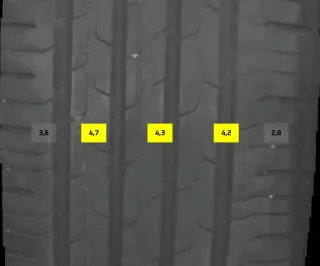 2x Sommerreifen 195/55 R16 91v Continental Ecocontact6 DOT  3522 4-5mm - Bild 3