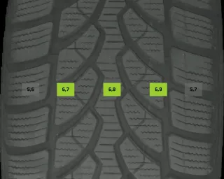 225/50 R17 94H WINTERREIFEN C-KLASSE W205 17 ZOLL ALUMINIUM KOMPLETTSATZ 6MM - Bild 6