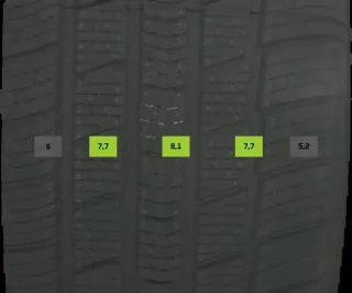 2x Allwetterreifen 215/55 R17 98W Radar Dimax 4 Season DOT0226 7mm - Bild 3