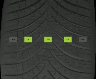 4x Allwetterreifen 255/45 R18 103v Goodyear Vector 4 Season DOT 0126 7-8mm - Bild 2