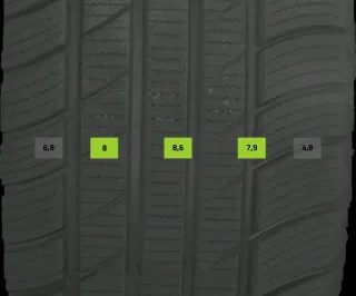 2x Winterreifen 225/50 R17 98V TOMKET Snowroad DOT2124 6-7mm - Bild 1