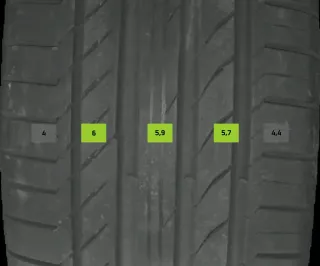 4x Sommerreifen 255/45 R20 101w Continental Contisportcontact5 DOT 4122 5-6mm - Bild 4