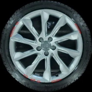 255/35 R19 96V WINTERREIFEN AUDI A5 8T 19 ZOLL ALU KOMPLETTSATZ 4-5MM - Bild 2