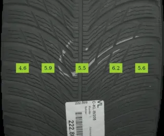 225/45 R18 95V WINTERREIFEN AMG C-KLASSE W205 18 ZOLL ALU KOMPLETTSATZ 5MM - Bild 7