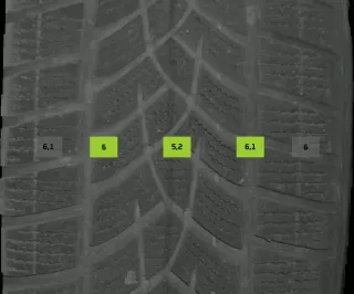 215/65 R17 99V WINTERREIFEN SKODA KODIAQ NS 17 ZOLL ALU KOMPLETTSATZ 5-7MM - Bild 5