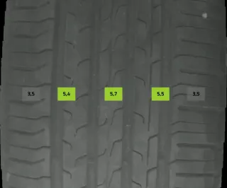 4x Sommerreifen 225/55 R17 97y Continental Ecocontact6 DOT3922 4mm - Bild 3