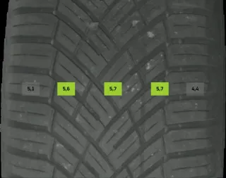 195/65 R15 91H WINTERREIFEN VW CADDY 2K 15 ZOLL ALU KOMPLETTSATZ 2K0601025 - Bild 6