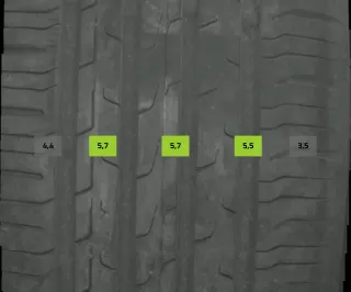 4x Sommerreifen 225/55 R17 97y Continental Ecocontact6 DOT3922 4mm - Bild 4