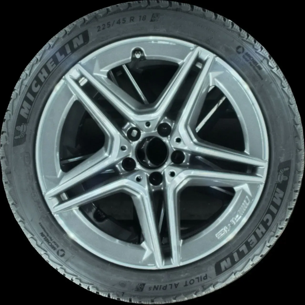 225/45 R18 95V WINTERREIFEN AMG C-KLASSE W205 18 ZOLL ALU KOMPLETTSATZ 5MM - Bild 1