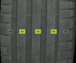 4x Sommerreifen 255/40 R20 99y Kumho Ecsta DOT 1621 5-6mm - Bild 3