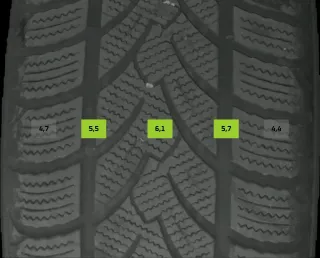 225/55 R17 101V WINTERREIFEN AUDI A3 GY 17 ZOLL ALU KOMPLETTSATZ 4-5MM - Bild 6