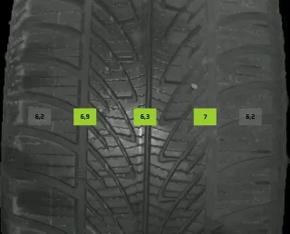 255/60 R18 108H WINTERREIFEN AUDI Q7 4M 18 ZOLL ALUMINIUM KOMPLETTSATZ 5-6MM - Bild 7