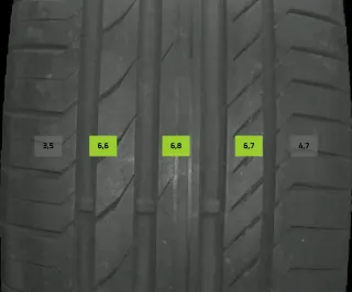 4x Sommerreifen 255/45 R20 101w Continental Contisportcontact5 DOT 4122 5-6mm - Bild 1