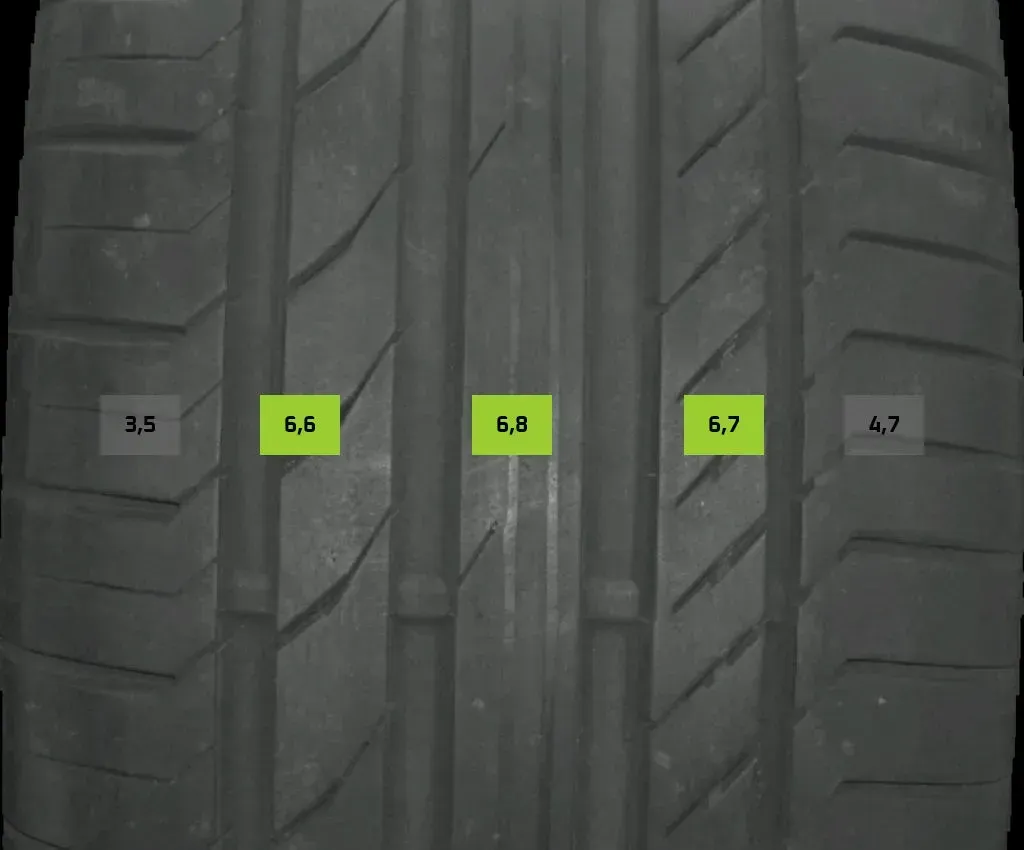 4x Sommerreifen 255/45 R20 101w Continental Contisportcontact5 DOT 4122 5-6mm - Bild 1