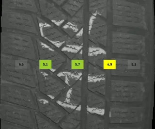 215/65 R17 99H WINTERREIFEN SKODA KODIAQ NS 17 ZOLL ALU KOMPLETTSATZ 5-6MM - Bild 5